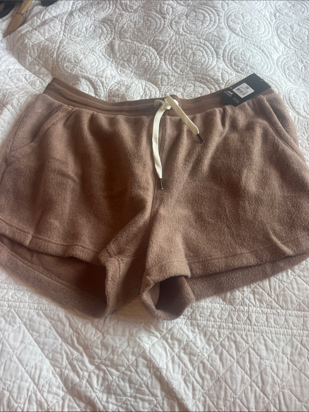 Cozy Fleece Lounge Shorts - Brown